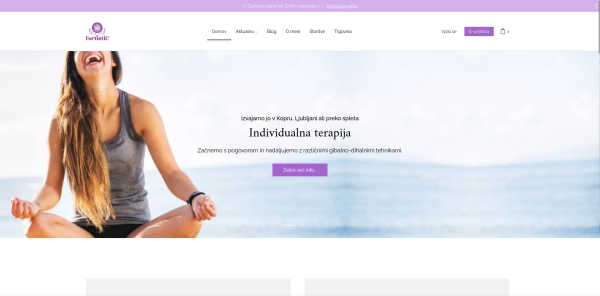 Leticija Fortin website homepage